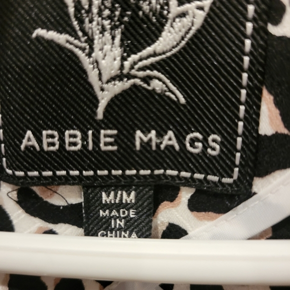 Abbie Max B & W  3/4 Length Leopard Print Cotton Jacket MED - Picture 6 of 8